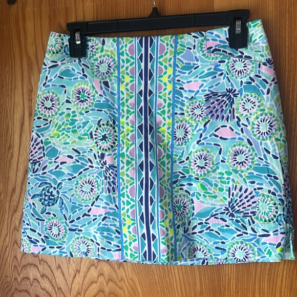 Lilly Pulitzer Marigold Skort In Open Water - Picture 2 of 8